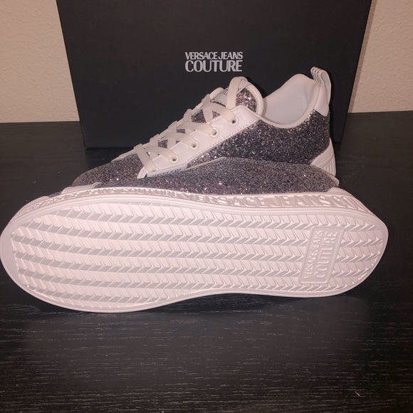 Versace Jeans Couture Sparkling Lace Up Sneakers - Picture 4 of 9